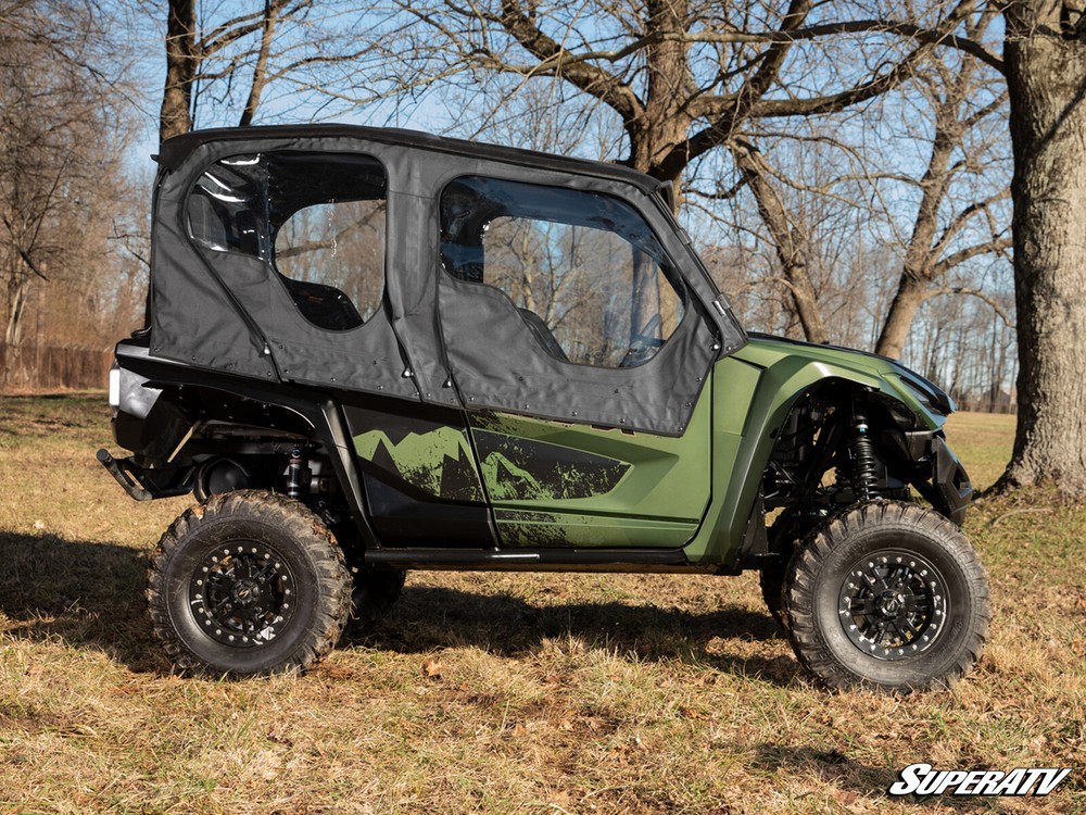 SuperATV Soft Cab Enclosure Doors & Rear Windshield for Yamaha Wolverine RMAX 4