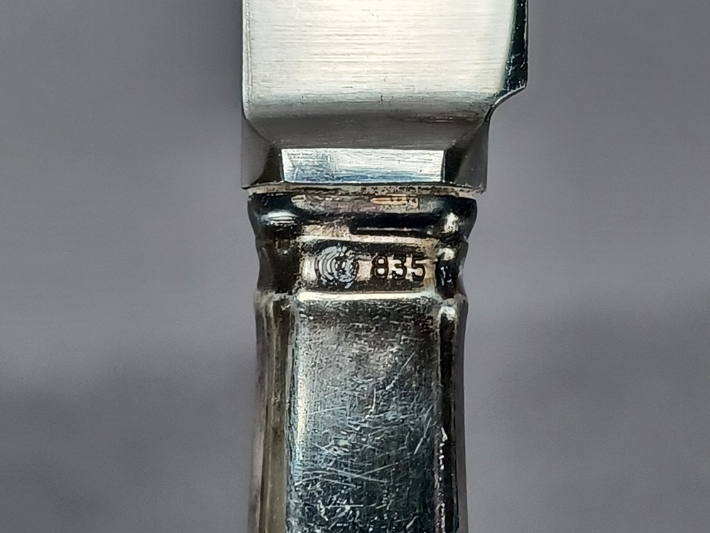 Jakob Grimminger German 835 Silver & Rostfrei Knife Fork & Spoon Set