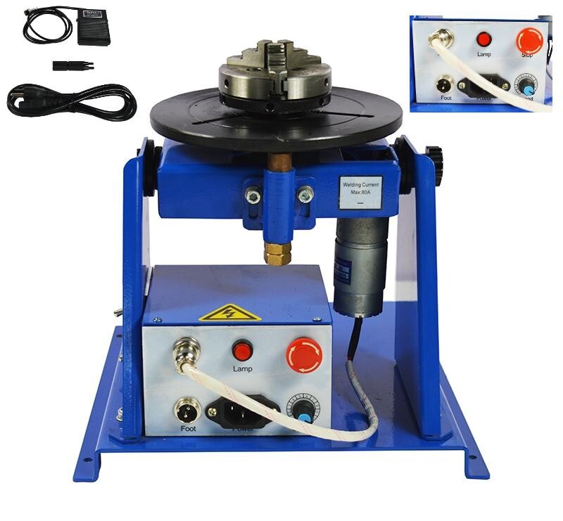 Welding Positioner Turntable with 80mm Chuck Anti-electromagnetic Interference
