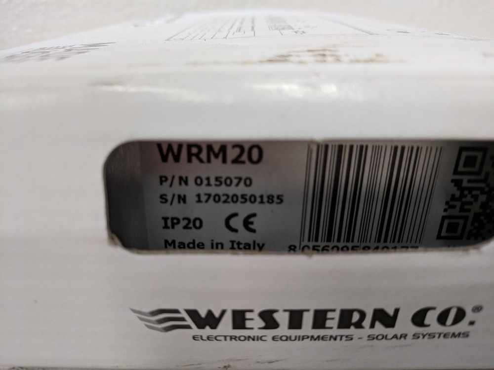 Western WRM20 12V 24V 20A MPPT Charge Controller