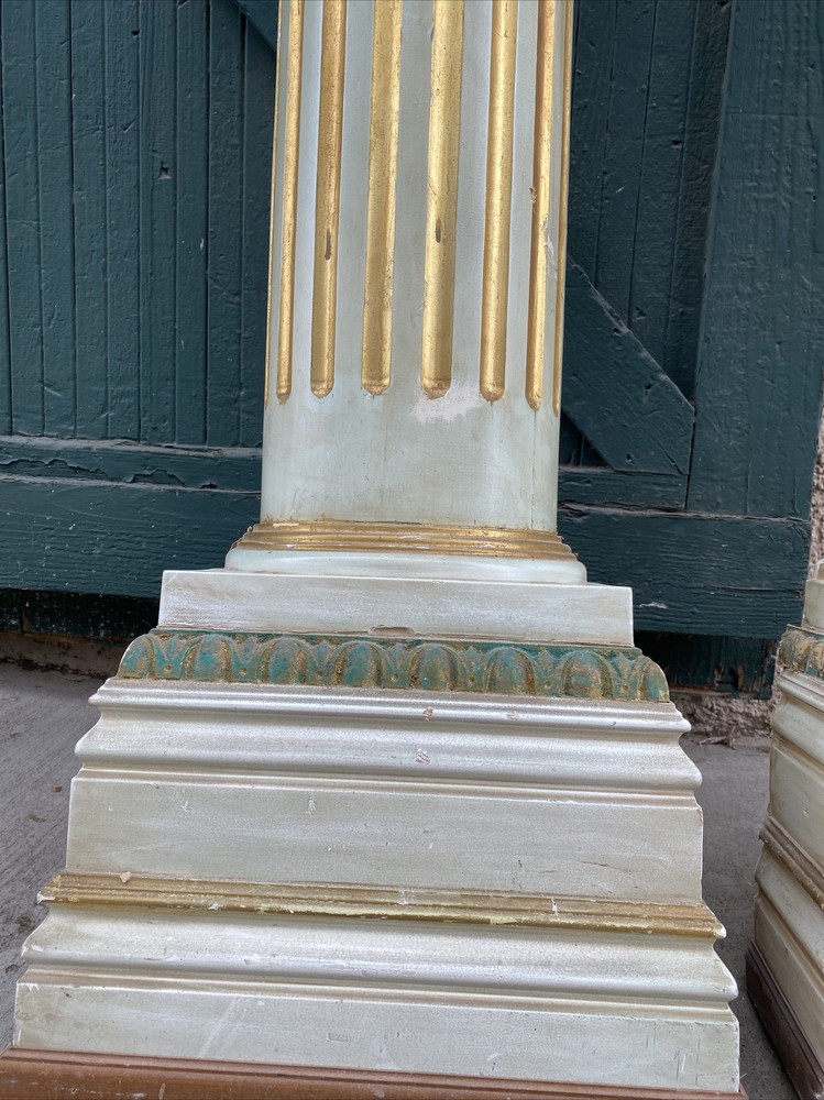 Fluted half columns 24k Goldleaf Le belvedere castle 96.5