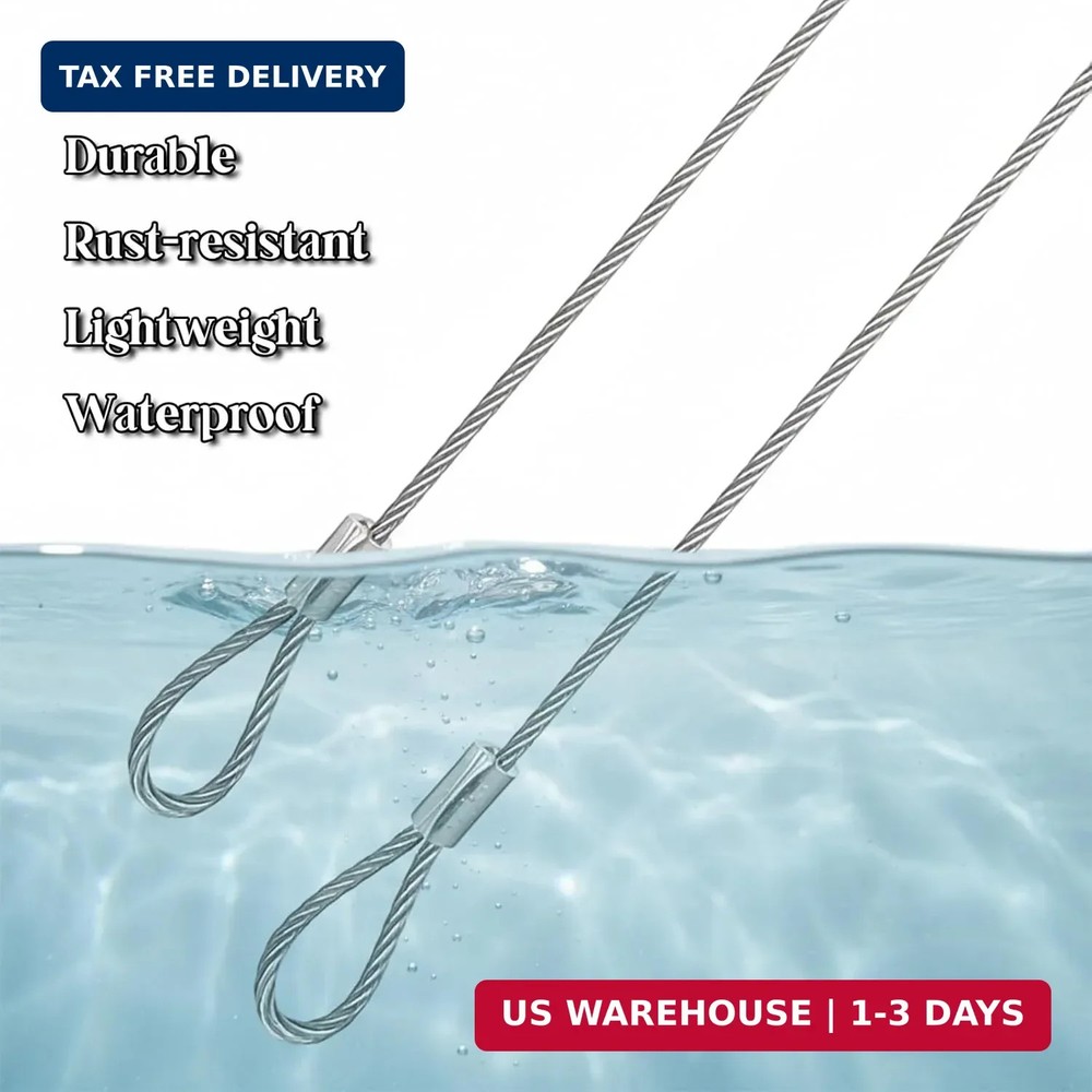 5 Pack Security Cables Luggage Lock Safety Cable Silver Security Cables with Loc