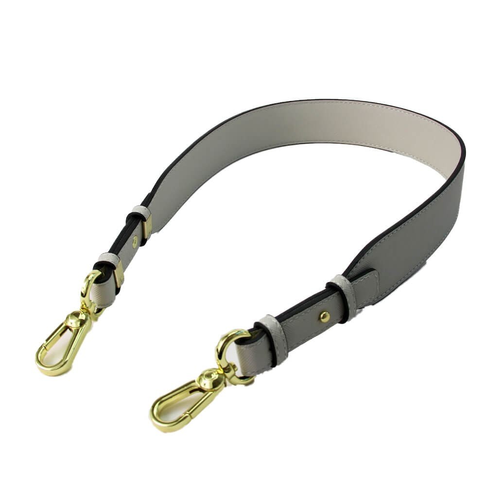 Leather Studded Strap (Light Gray) - Free Shipping
