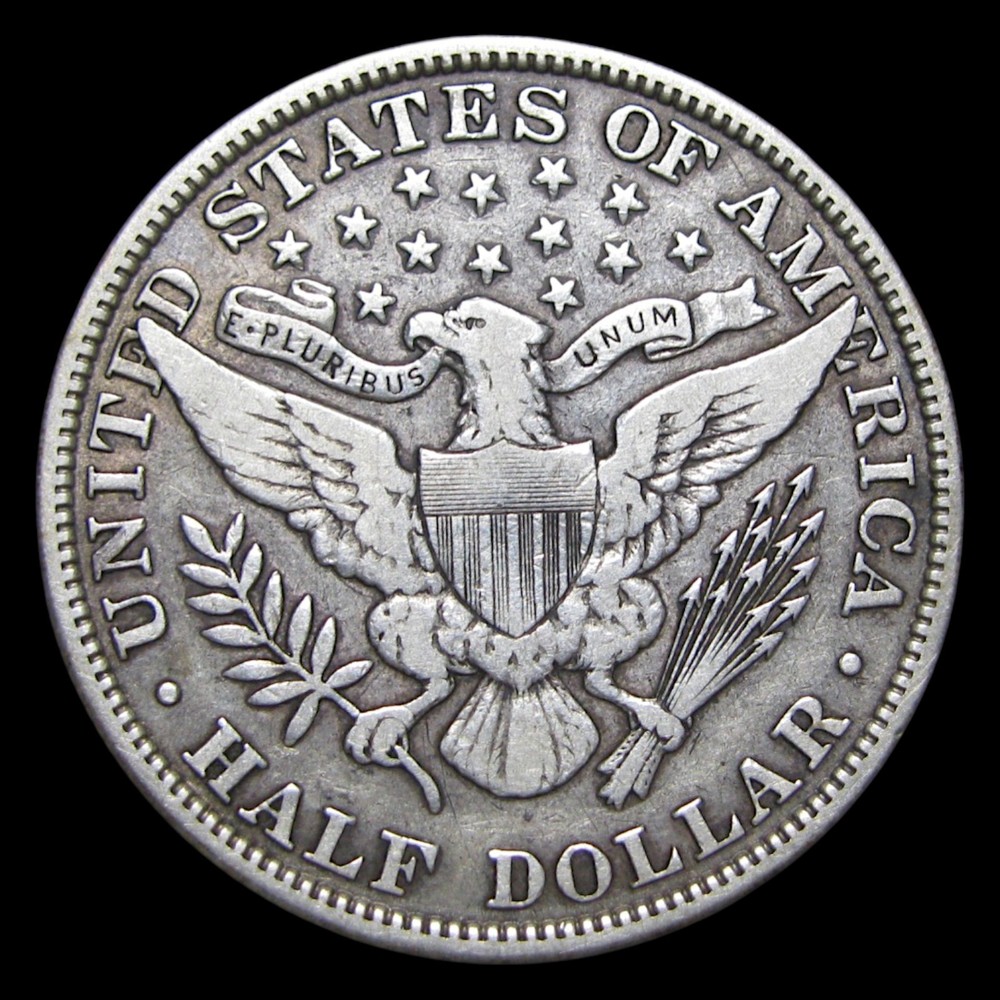 1912 Barber Half Dollar Silver ---- Nice Condition Coin ---- #KK507