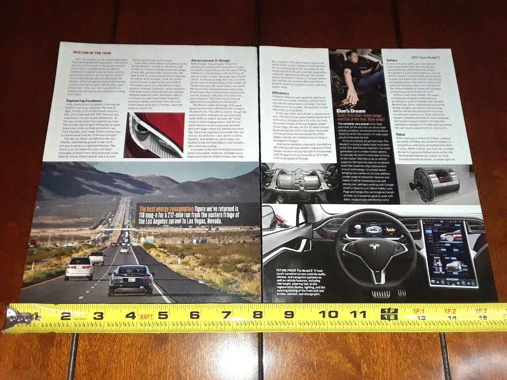 2013 TESLA MODEL S ORIGINAL ARTICLE
