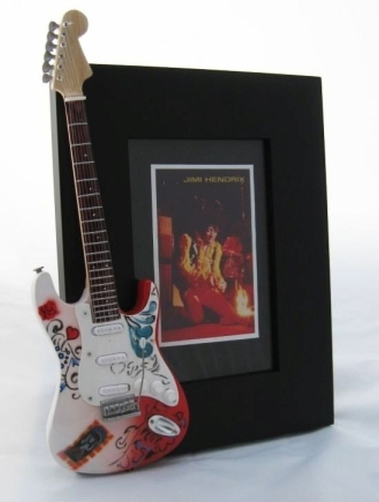 JIMI HENDRIX Monterey Pop  Miniature Guitar Frame
