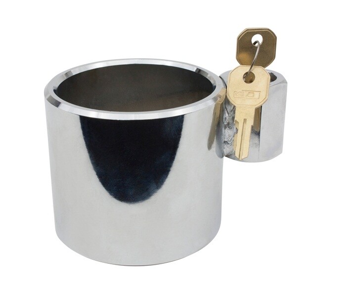 (8 Pack) Heavy Duty Chrome King Pin Lock with 2 Unique Keys