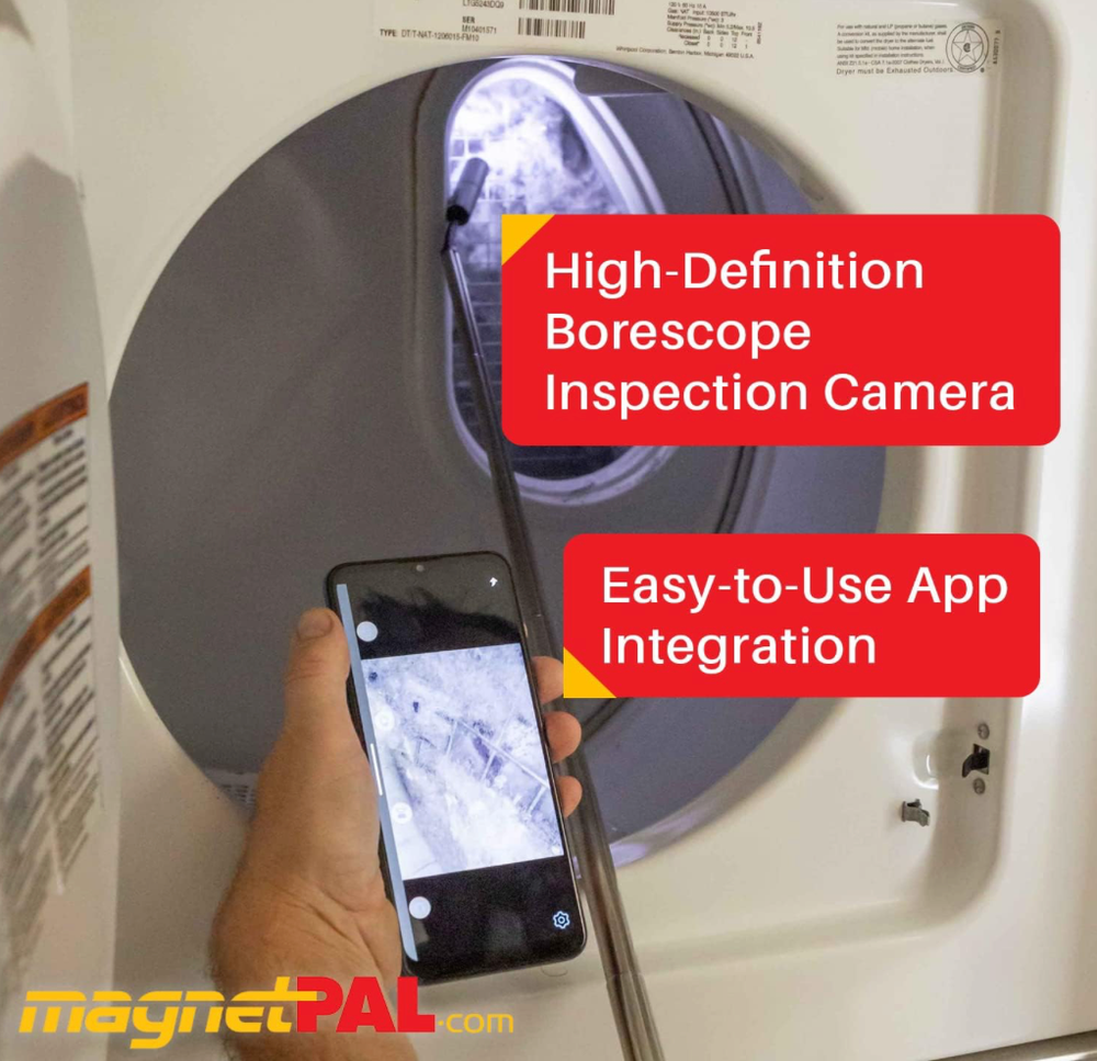 Wireless Telescoping Borescope compatible with Apple or Android. extends to 39"