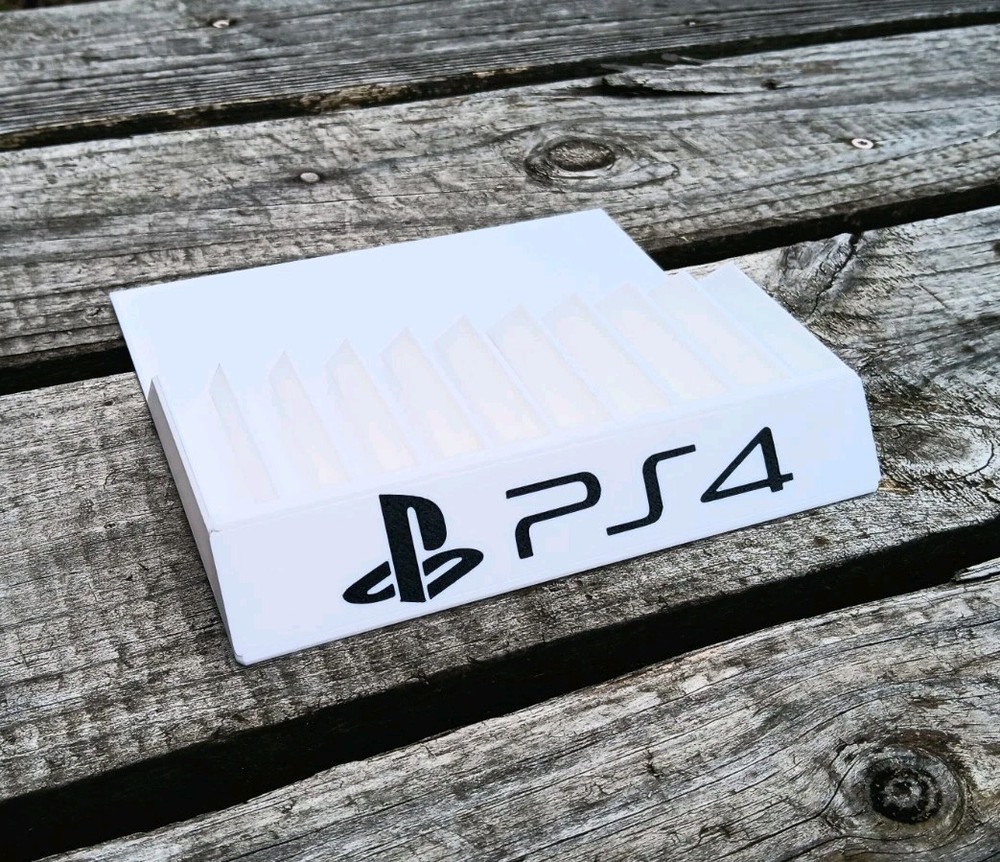 PlayStation Game Case Holder – Fits 10 PS4 Cases – Game Storage Display