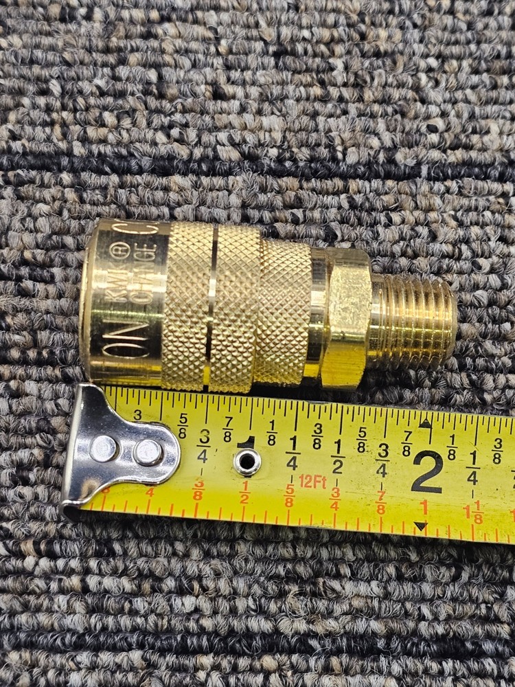 (QTY 4) Milton Kwik Change Coupler M Style 1/2" ID FNPT Brass Replacement