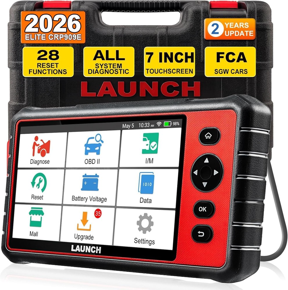 2026 LAUNCH X431 CRP909 Car OBD2 Scanner Full System Diagnostic Tools ECU Coding