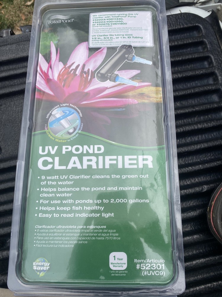 9-watt UV Pond Clarifier/ No Attachments