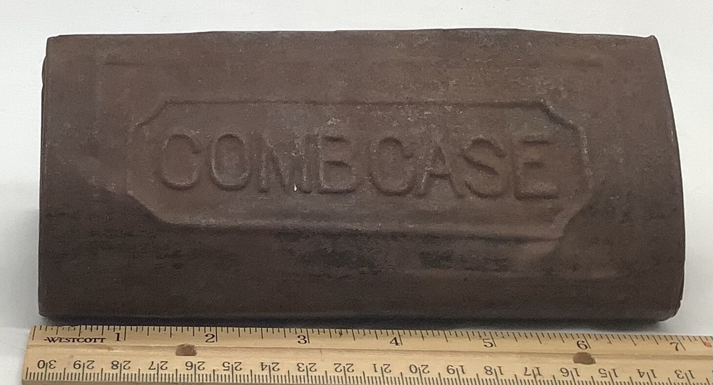 Antique Hanging Tin Comb Case