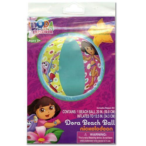 Inflatable Beach Ball Dora & Boots Age 3+ NIP Bikini