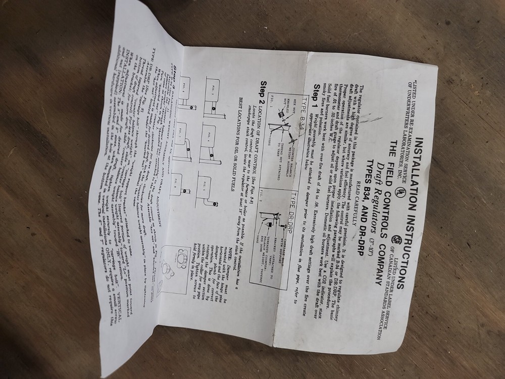 8" Black Chimney Pipe Barometric Draft Control Tee, new