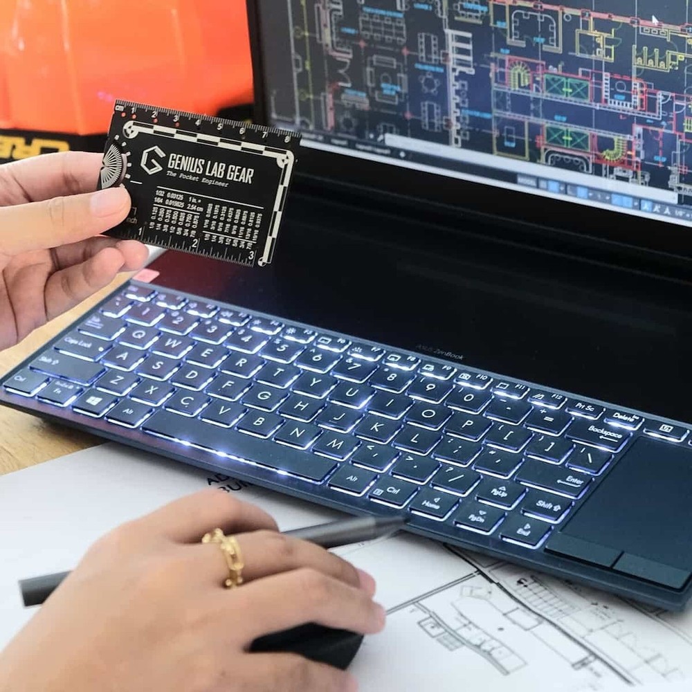 The Pocket Engineer - Wallet Engineering Ruler Scale and Unit Conversion Refe...