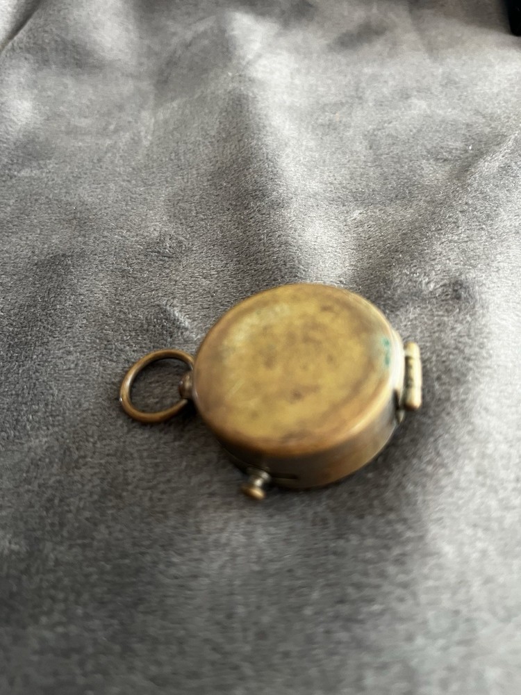 Vintage European Pocket Brass Compass