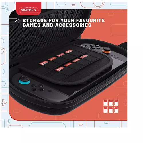 Switch 2 Accessory: Case - 4Gamers Premium Travel Case [New ]