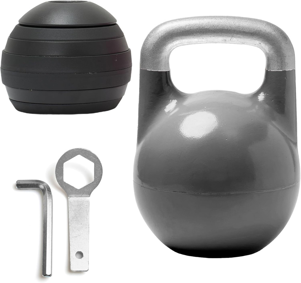 Adjustable Kettlebell Set, 26-70 Lb - Strength Training Kettlebells with 7 Plate