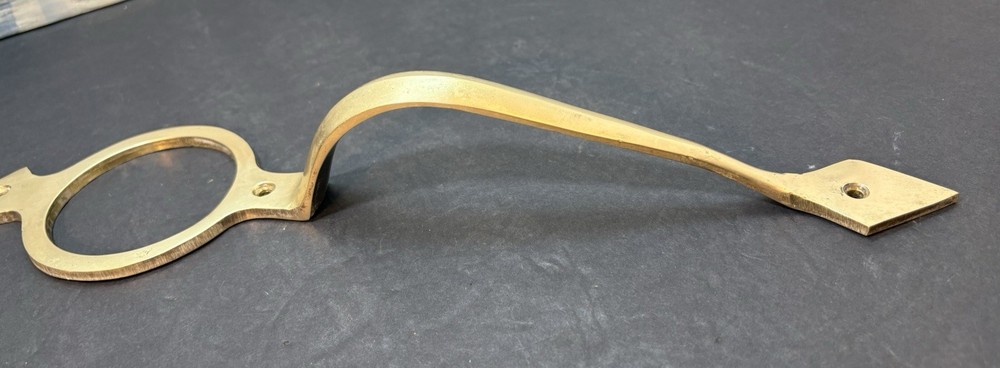 Brass Entry Door Hardware 14” Pull Handle Deadbolt Opening