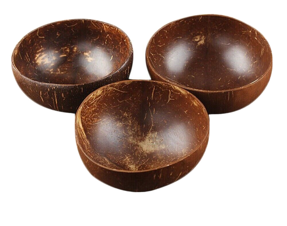 3Pcs Ceylon Natural Creative Coconut Shel
