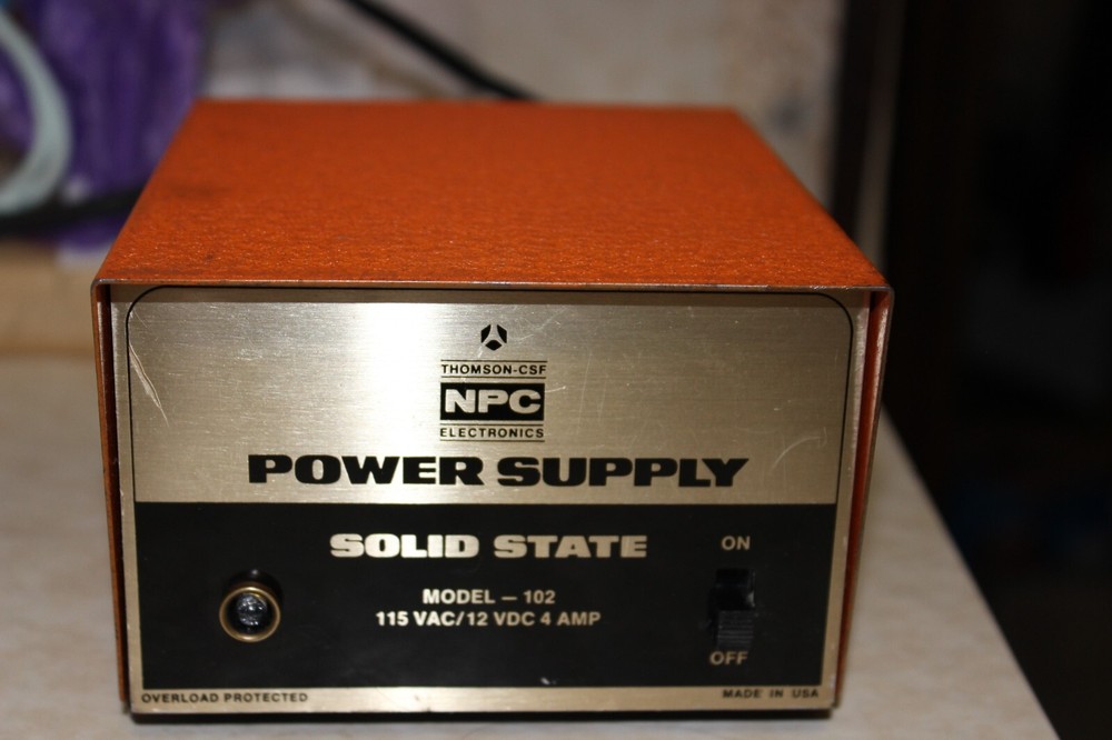 Vintage Thompson - CSF NPC Electronics Model 102 12 volt 4 amp power supply