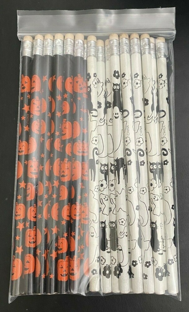 24 Pack - HALLOWEEN Pencils Assorted Halloween Pencils 4 variations