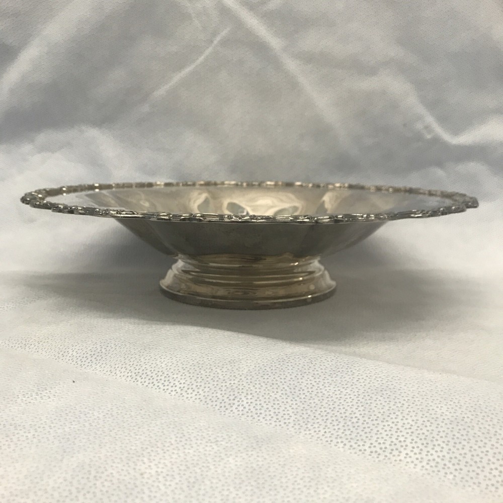 Oneida Silverplated Footed Bowl 12.5” Made In USA