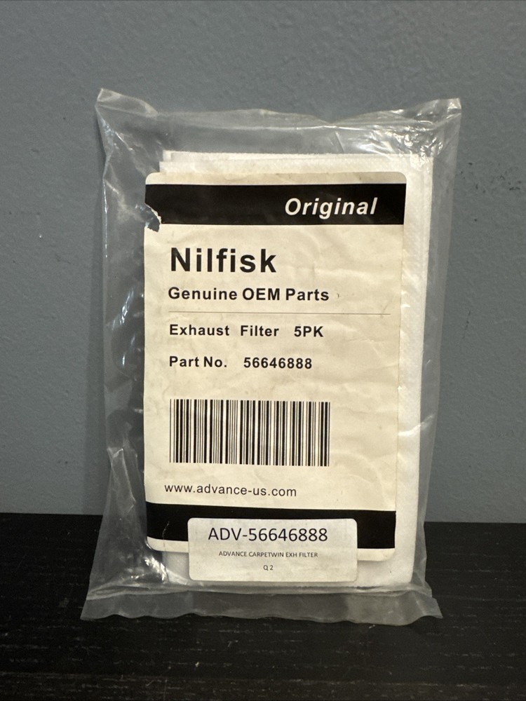 Nilfisk Advance Dry Exhaust Filter 5 Pack 56646888