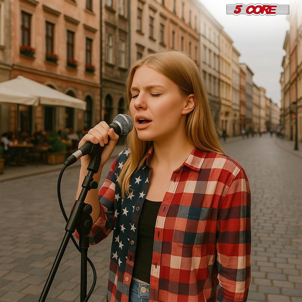 5Core XLR Microphone Dynamic Mic Karaoke Singing Studio Mics Handheld Microfono