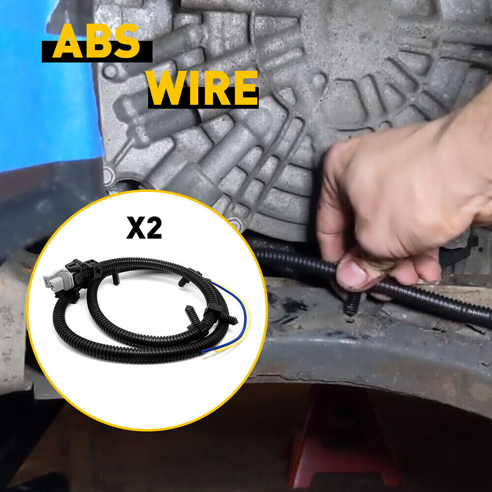 2PCS ABS WHEEL SPEED SENSOR WIRE HARNESS FRONT LEFT/RIGHT FOR 00-15 CHEVY IMPALA