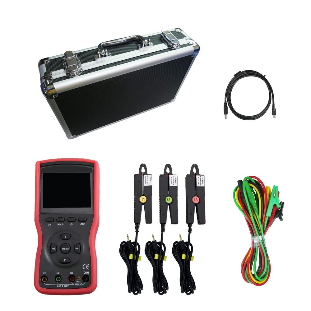 3 Phase Digital Phase Voltmeter for Current Phase Frequency Power Factor 20A