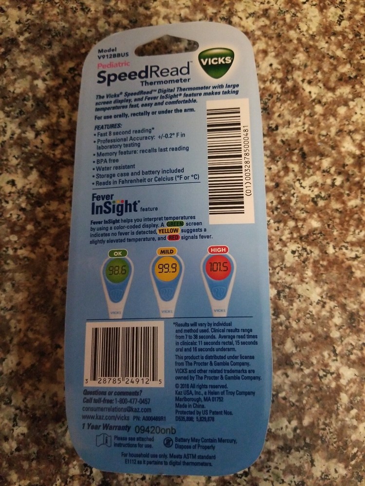 Vicks SpeedRead Digital Thermometer - V912US