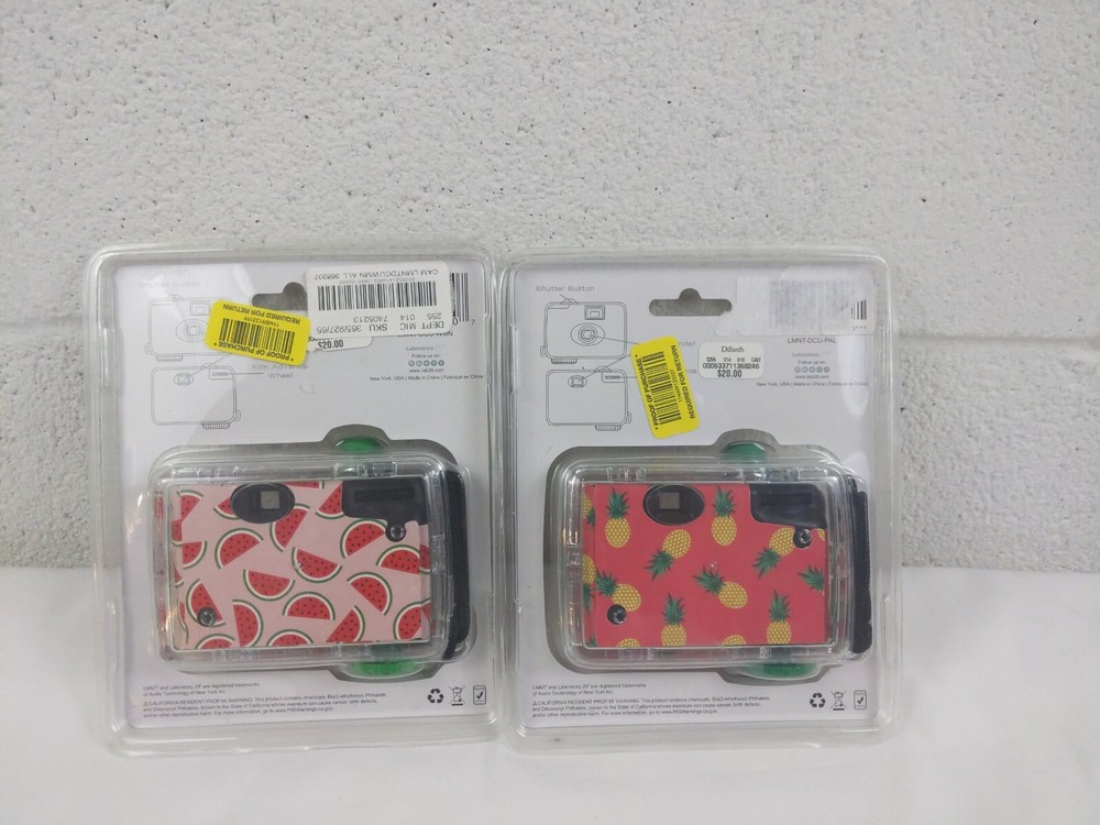 Underwater Disposable Camera Waterproof 16 ft 17 Exps Pineapple Watermelon - 2