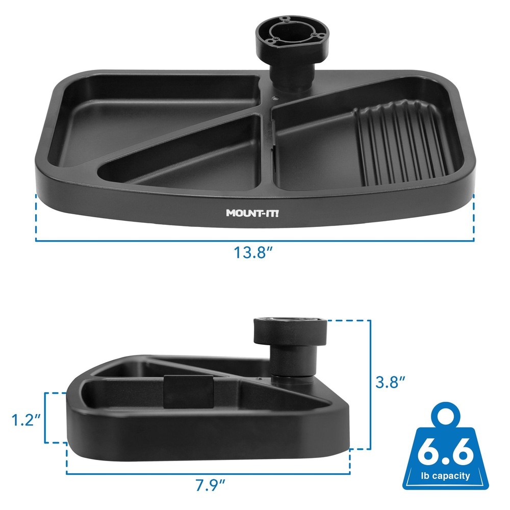 Mount-It! Under Desk Swivel Storage Tray