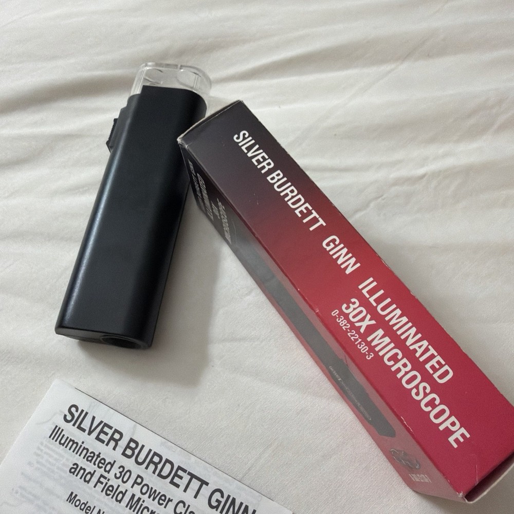 New Silver Burdett Ginn Illuminated 30X Microscope Silver Burdett Ginn