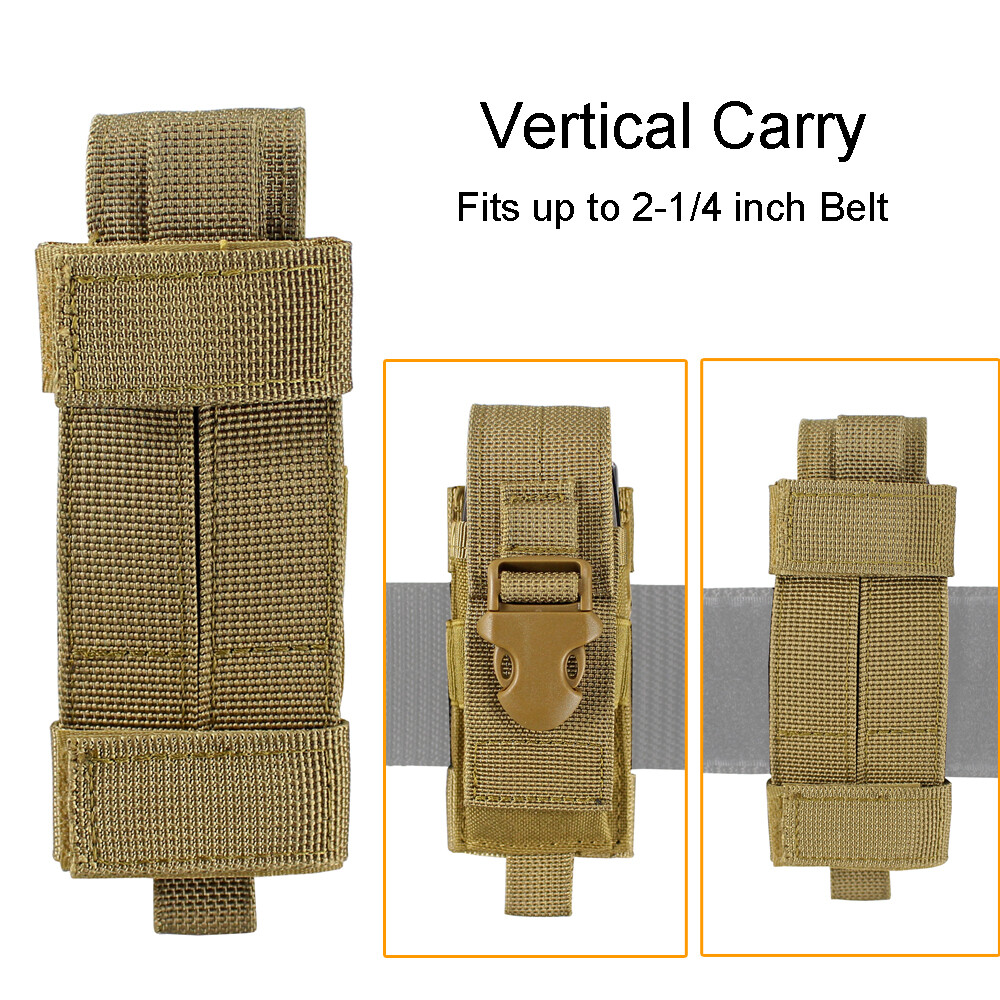 Multitool Sheath Folding Knife Sheath Pouch for Belt Molle Flashlight Mag Pouch