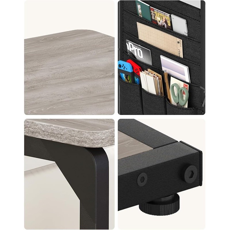 Multi-layer Slim Side Table Sofa Bed Storage Remote Control Laptop Use