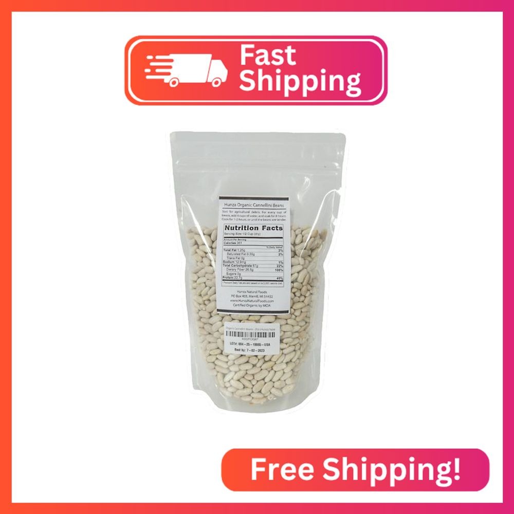 Organic Cannellini Beans - 2lbs (Hunza)
