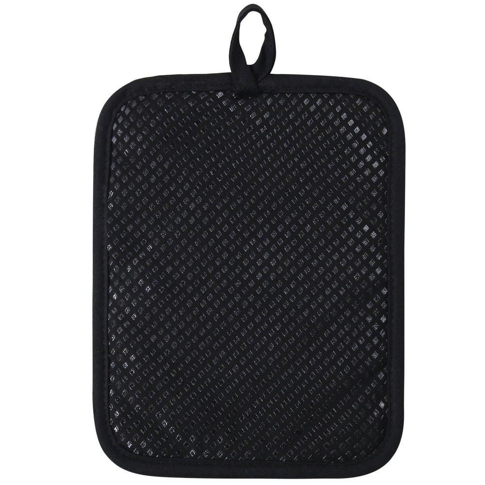 100% Cotton with Silicone Kitchen Everyday Basic Pot Holder Coaster Potholder...
