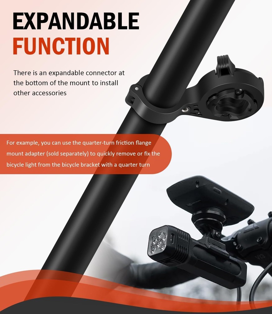 Bicycle 22.2mm Time Trial Handlebar Computer Mount for Garmin GPS Bike Computer