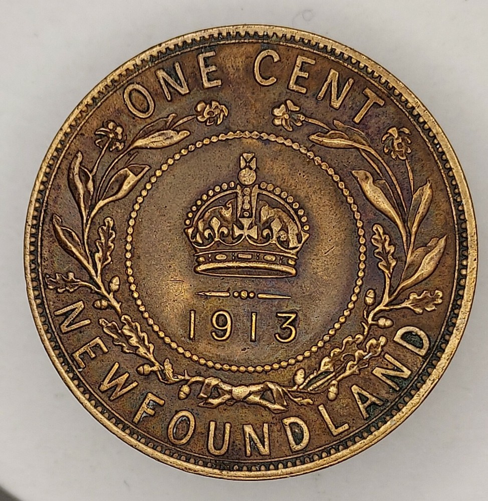 Canada Newfoundland, 1913, 1 Cent, George V, XF