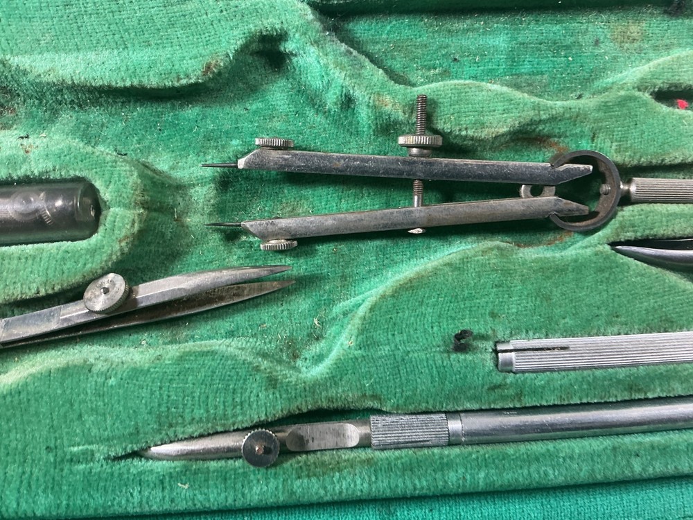 Vintage Steller Drafting Tools Incomplete Sets