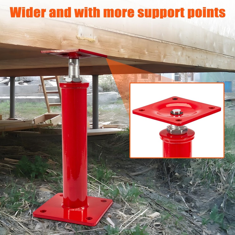 House Jacks for Leveling Crawlspace, 11" - 16" Height Range, 11023 lbs Max Lo...