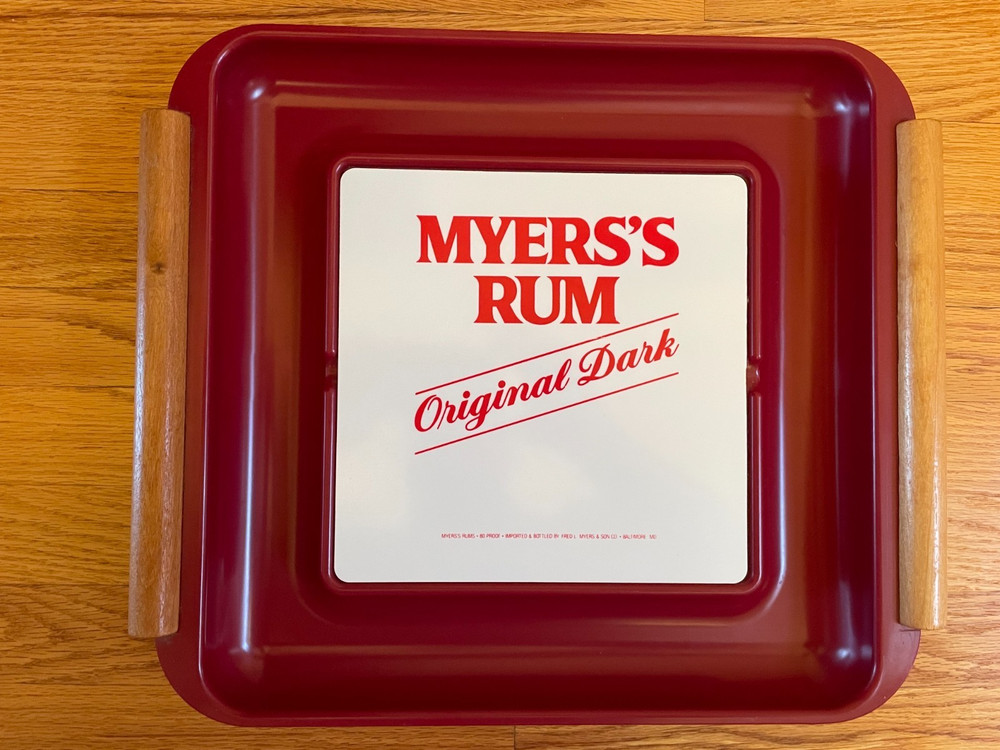 Vintage Myer's Rum Appetizer Chilling Tray - Sharp Condition!