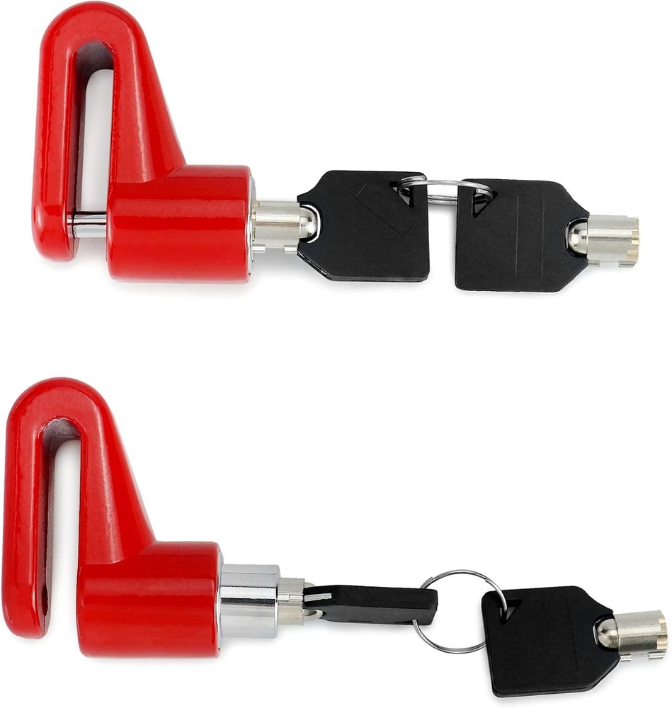 Compact 2-Piece Weather Resistant Motorcycle Disc Lock with Easy Touch Control