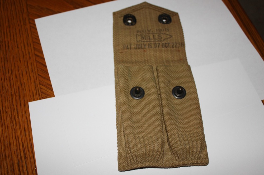 ww 1 mills 1918 .45 ammo pouch