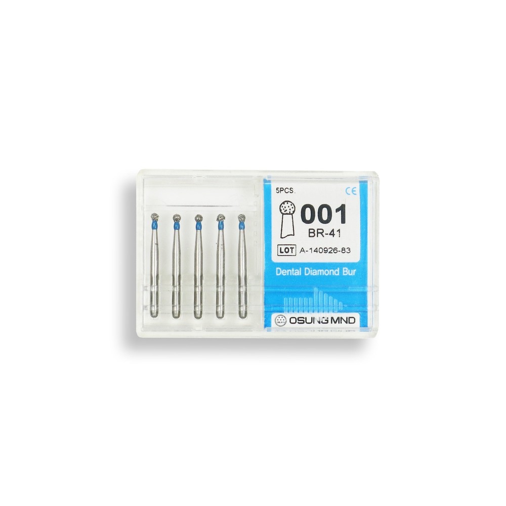 Spherical 1.4 mm Dia Medium Grit Diamond Bur 5/Pack [1597-BR41]