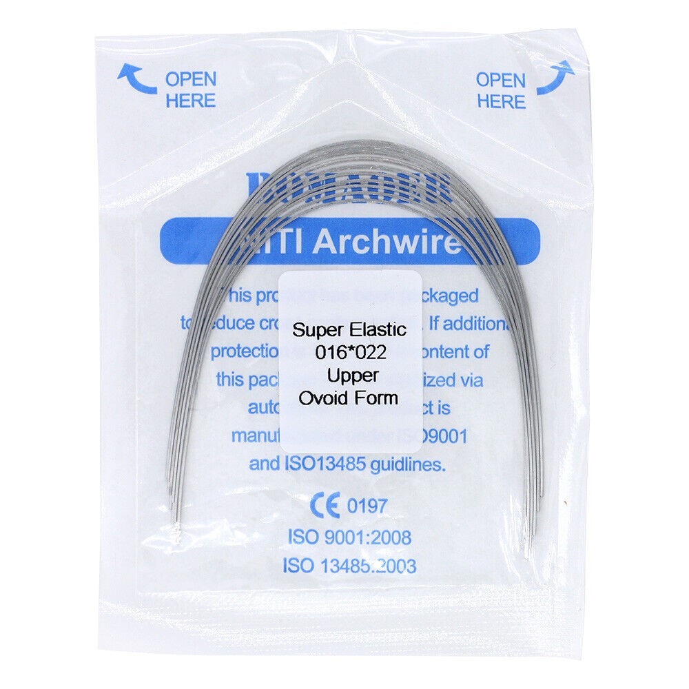 10Pack Dental Orthodontic Super Elastic Niti Rectangular Arch Wire 016×022 Upper