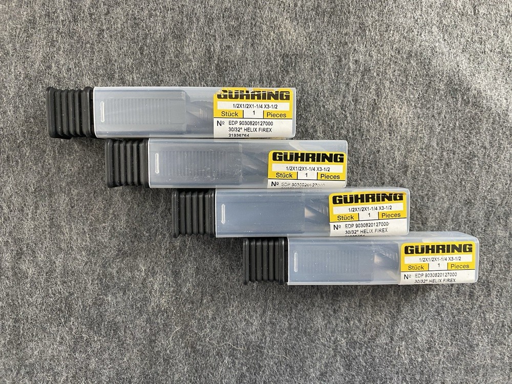 Guhring Solid Carbide 1/2X1/2X1-1/4 X3-1/2